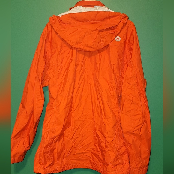 Marmot Women's PreCip Eco Jacket Orange Large - Picture 10 of 15
